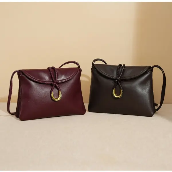 China Women's Genuine Leather  Luxury Fashion Designer Classic Buckle Closure Waterproof Handbag for Outdoor & Business Use Manufacturer, Manufacturers