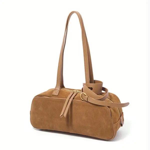 China Ackmie Women's Designed Custom Button Closure Waterproof Genuine Leather Polyester Casual Hasp Shape Shoulder Strap 1-1.9L Large Suppliers, Supplier
