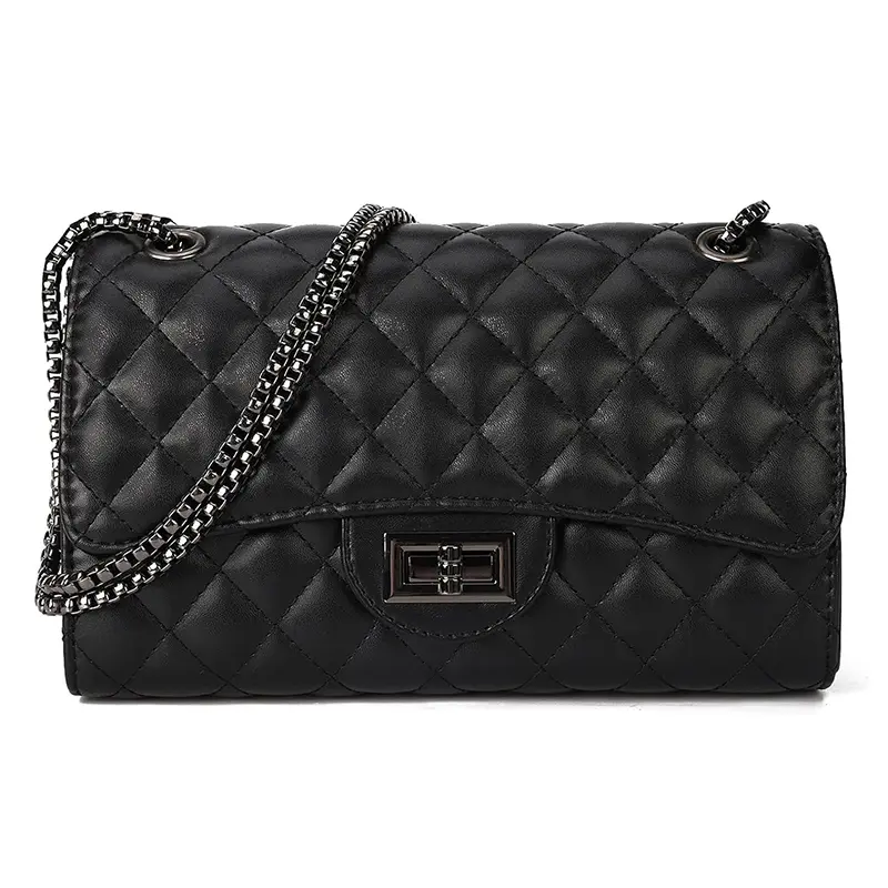 Wholesale Women's Quilted Leather Crossbody Bag with Chain Shoulder Bag Suppliers, Supplier