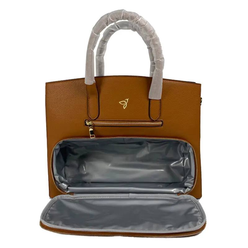 Wholesale Women's Vegan Leather Shoulder Bag with Food Compartment Bag Factory, Supplier