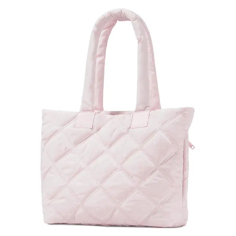 Wholesale Women's Quilted Laptop Bag Leather Down Tote Work Bag Suppliers, Supplier