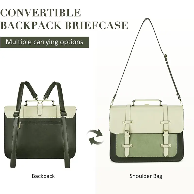 Wholesale Women's Laptop Backpack Vegan Leather Briefcase Factory, Factories