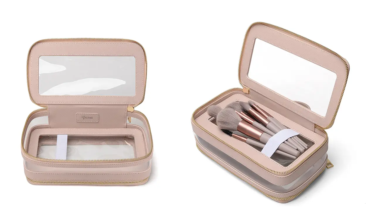 Spacious makeup travel bag capacity
