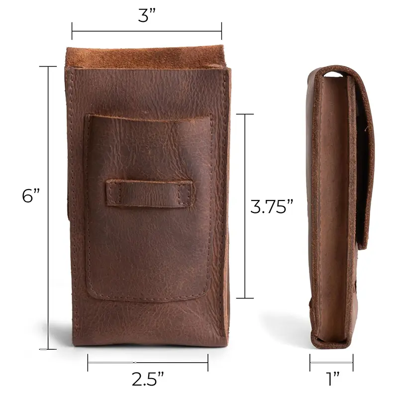 Wholesale Men's Handmade Full Grain Leather Humidor Triple Humidor with Knife Slots Manufacturer, Suppliers