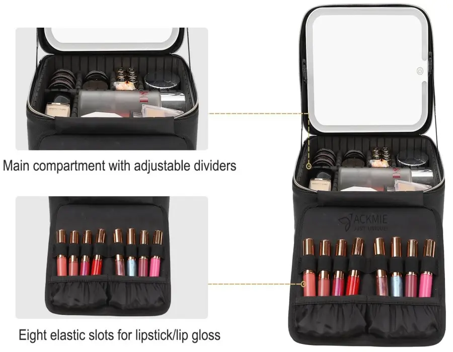 Interior Makeup Bag Organization