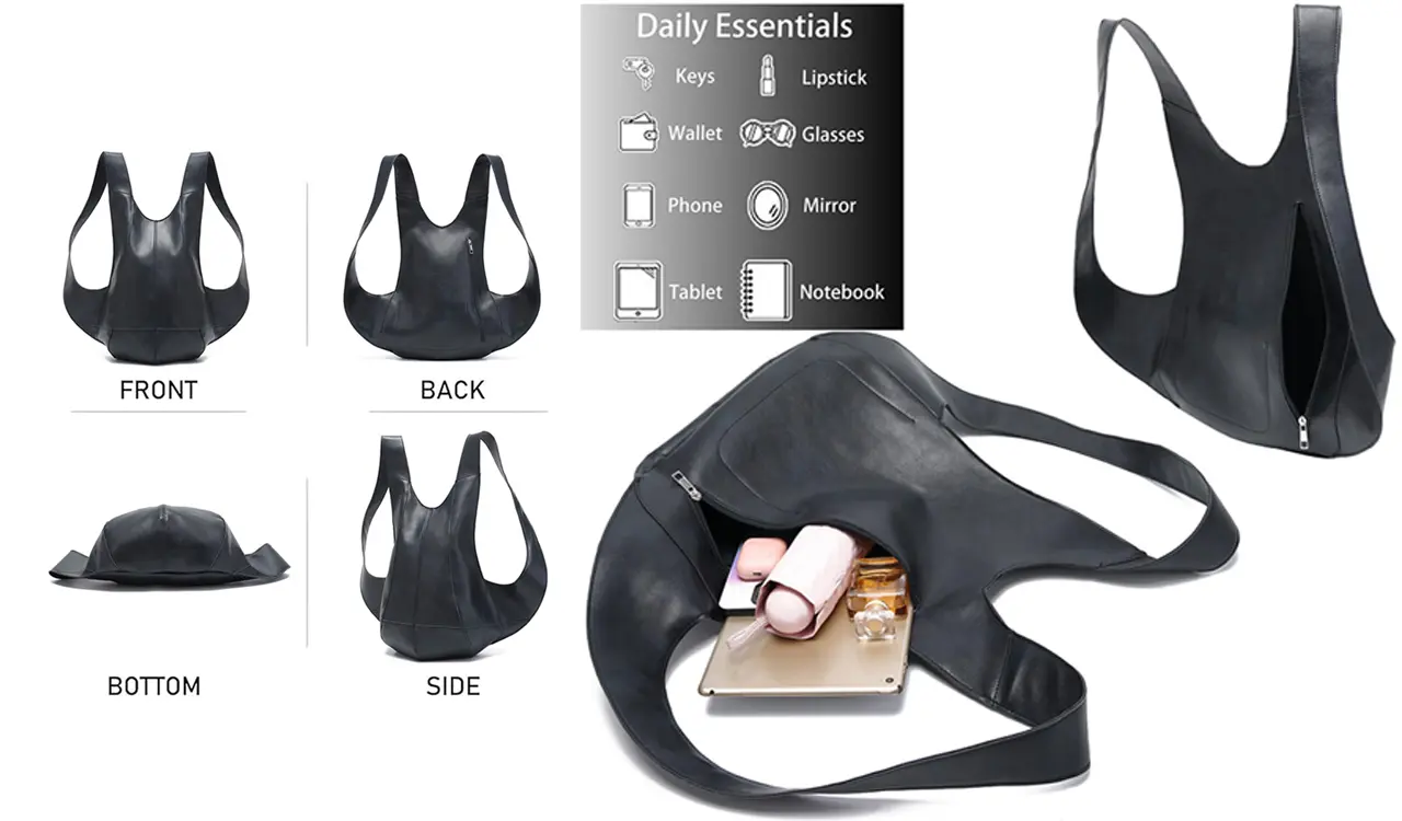 Ergonomic Cycling Bag Back View