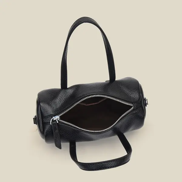 Wholesale Modern Luxury Fashion Designer Zipper Closure Waterproof Genuine Leather Handbags Polyester Shoulder Strap Casual Hasp Shape Factory, Factories