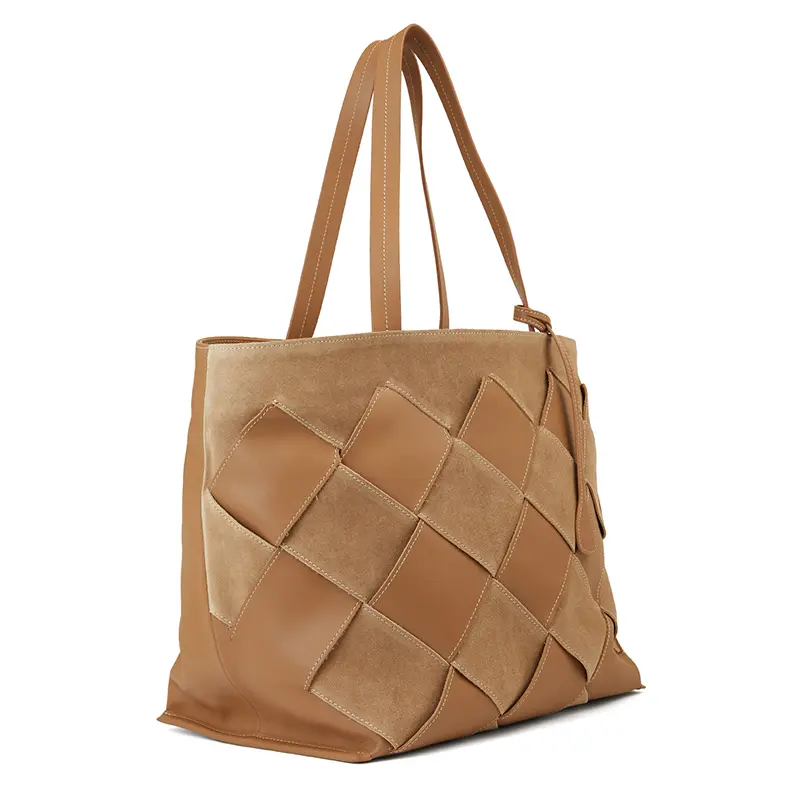 China Women's Leather Braided Shoulder Bag Handbag Tote Bag Factories, Suppliers