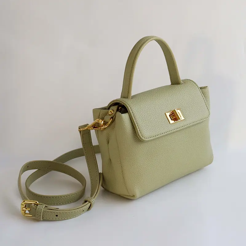 China Top Layer Cowhide Handbag Mini Bag Shoulder Small Handbag Manufacturer, Factory