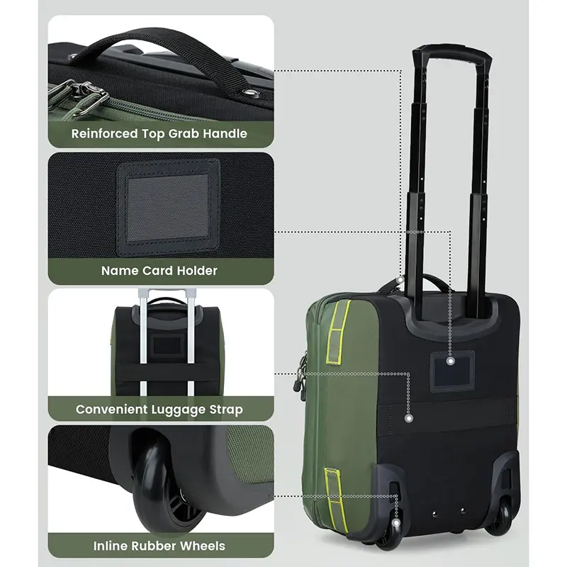 China Carry-on Luggage 16 Inch PVC Small Airline Travel Suitcase Manufacturers, Supplier