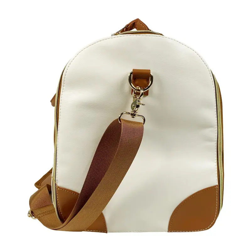 China Large PU Leather Garment Bag With Shoe Compartment Factory, Factories