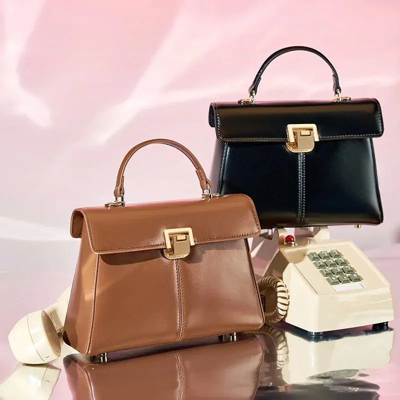 Genuine Leather Handbag Detail 1
