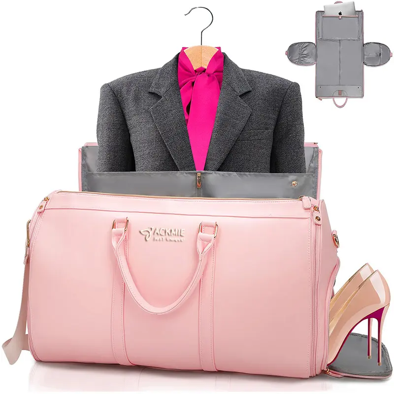Wholesale Leather Garment Bag Large Capacity Suit Duffle Bag Manufacturers, Factories