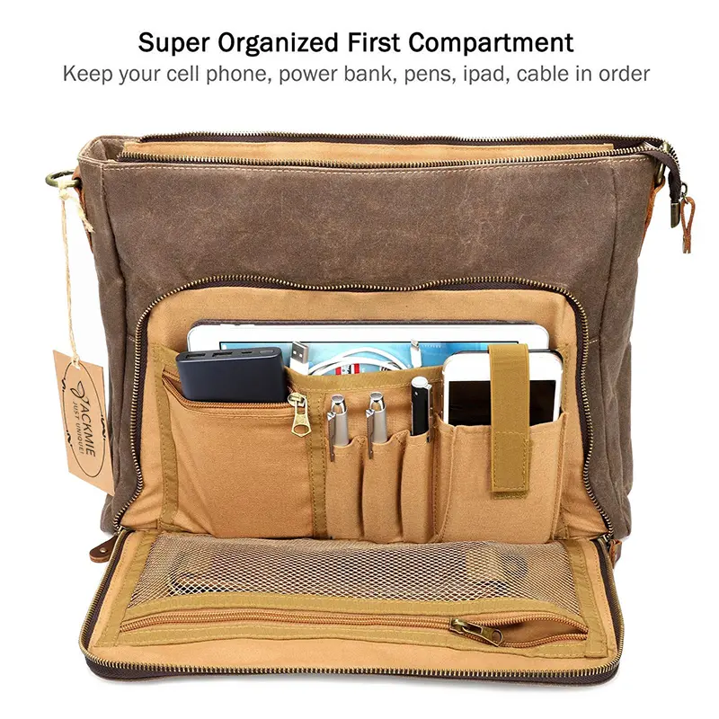 China Vintage Genuine Leather Men's Laptop Messenger Bag Manufacturer, Factory