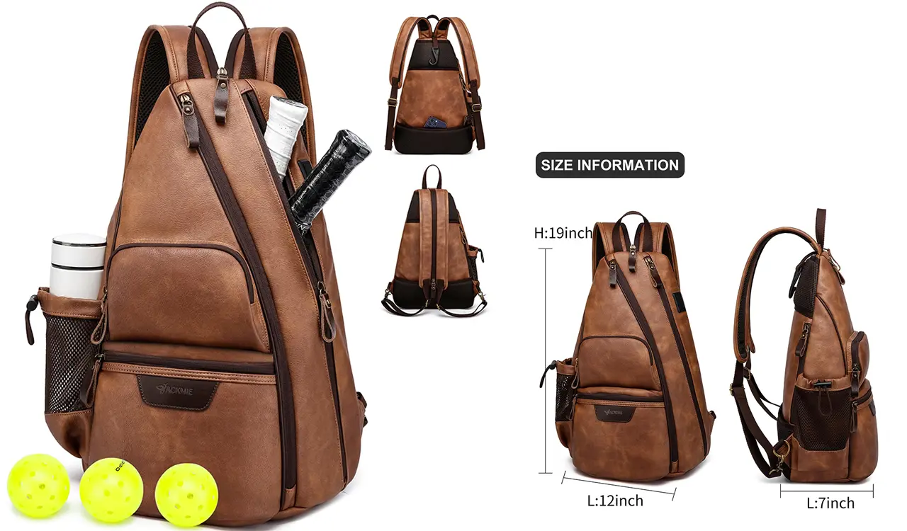 Multipurpose outdoor pickleball bag lifestyle