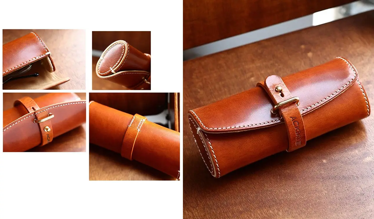 Genuine Leather Eyeglass Case Protection