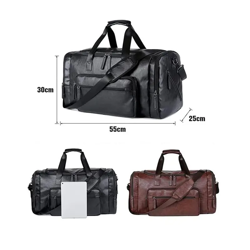 China Leather Travel Duffle Bags Mens Weekender Bags Luggage Bags Manufacturers, Suppliers