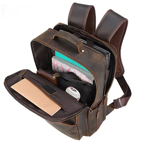 Interior compartments and organizational pockets