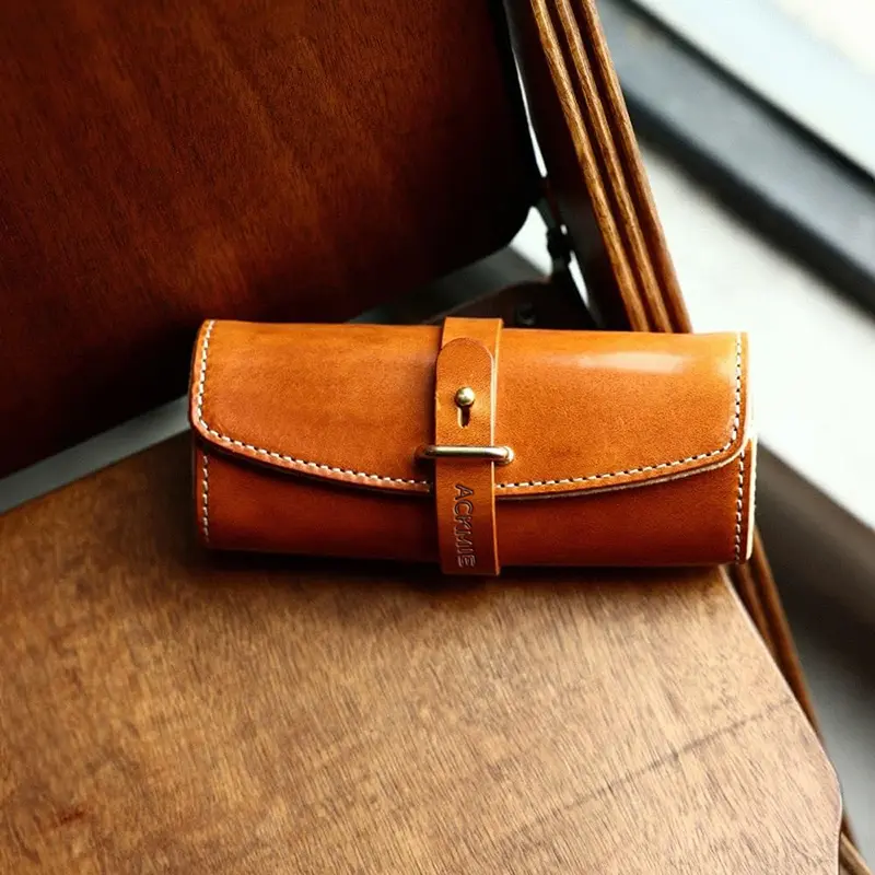 Wholesale Portable Anti-pressure Leather Glasses Case Travel Sunglasses Case Manufacturer, Supplier