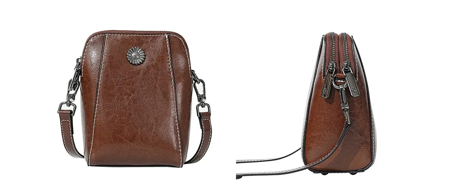 Leather Crossbody Bag Detail