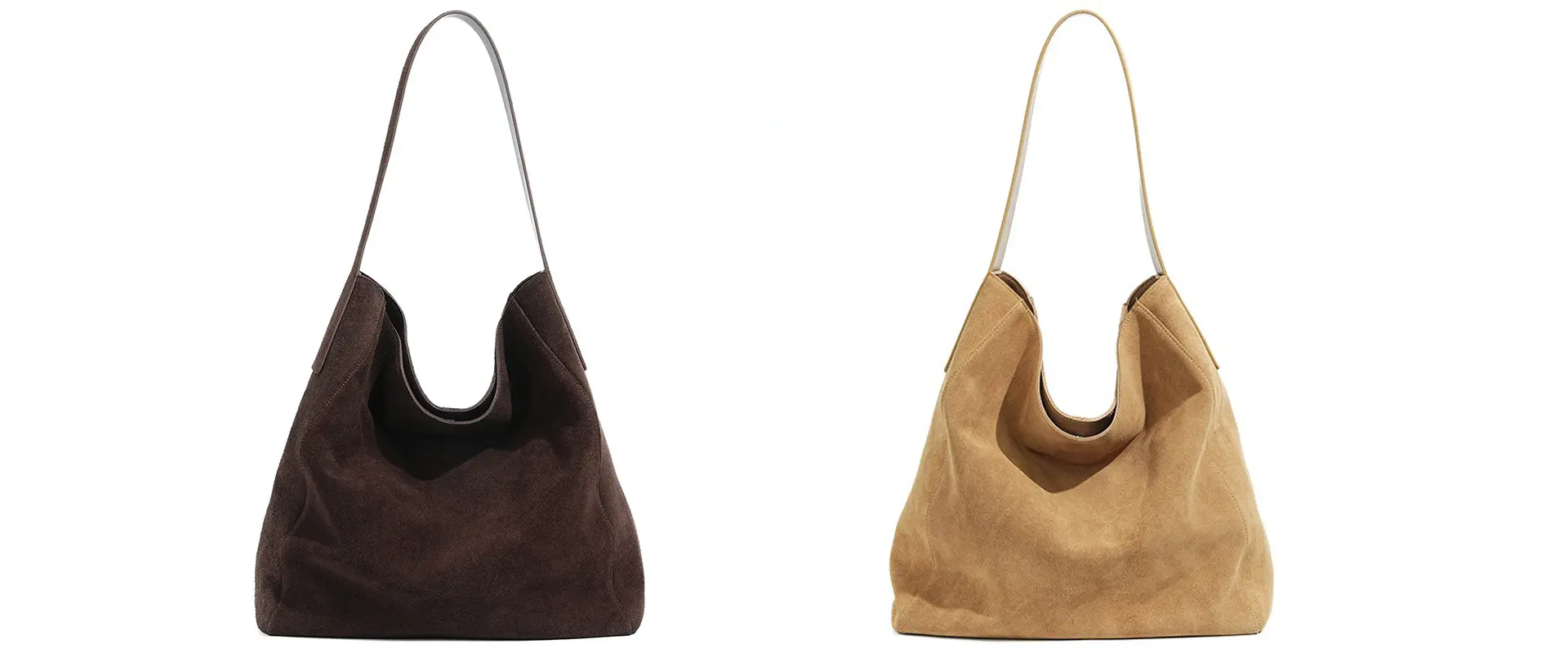 Suede Tote Bag Front View