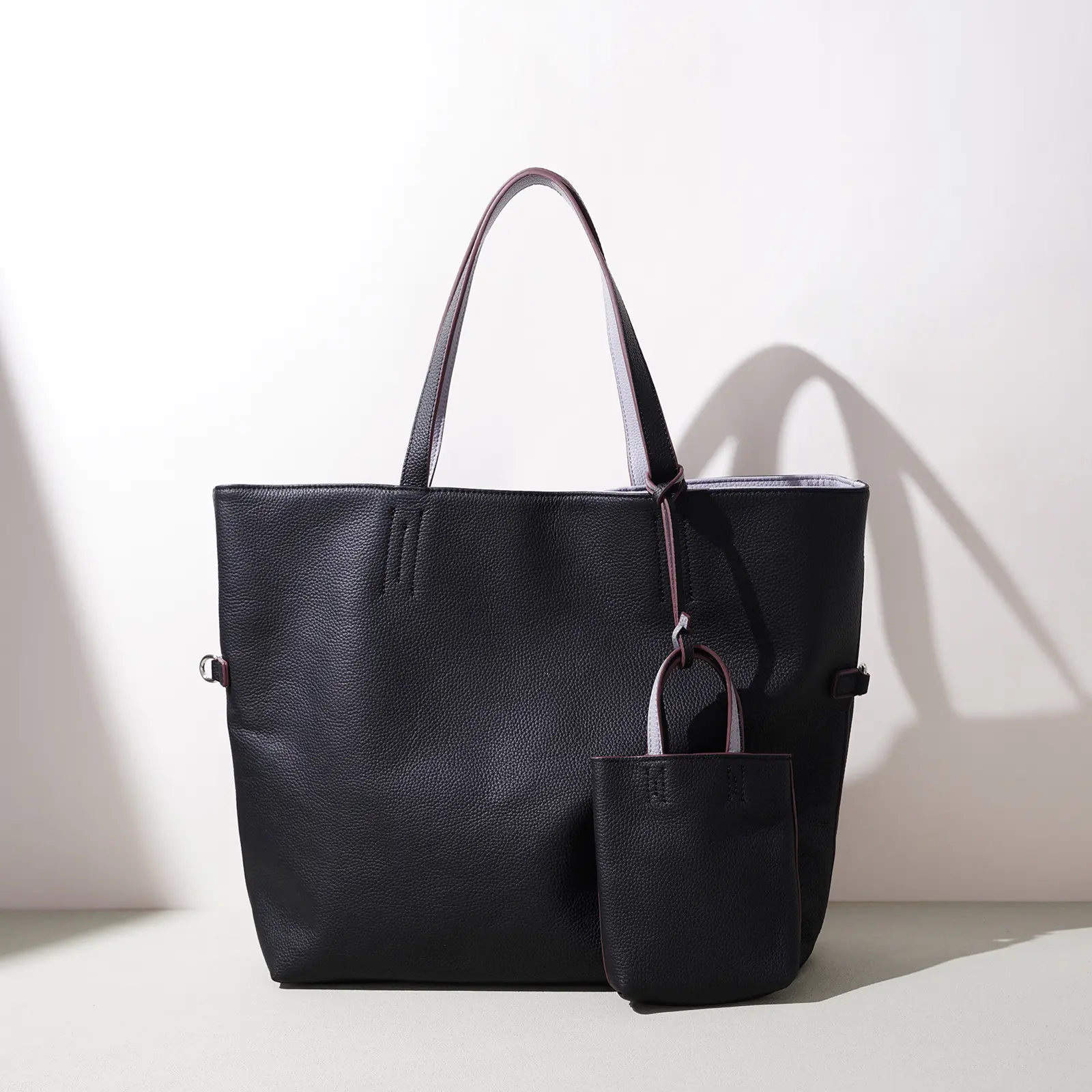 Wholesale Classic 1-1.9L Open Closure Polyester Lining Casual Fashion Designer Totebag 2026 Women's Genuine Leather Manufacturers, Supplier