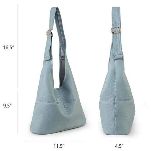 Leather Hobo Bag dimensions and details