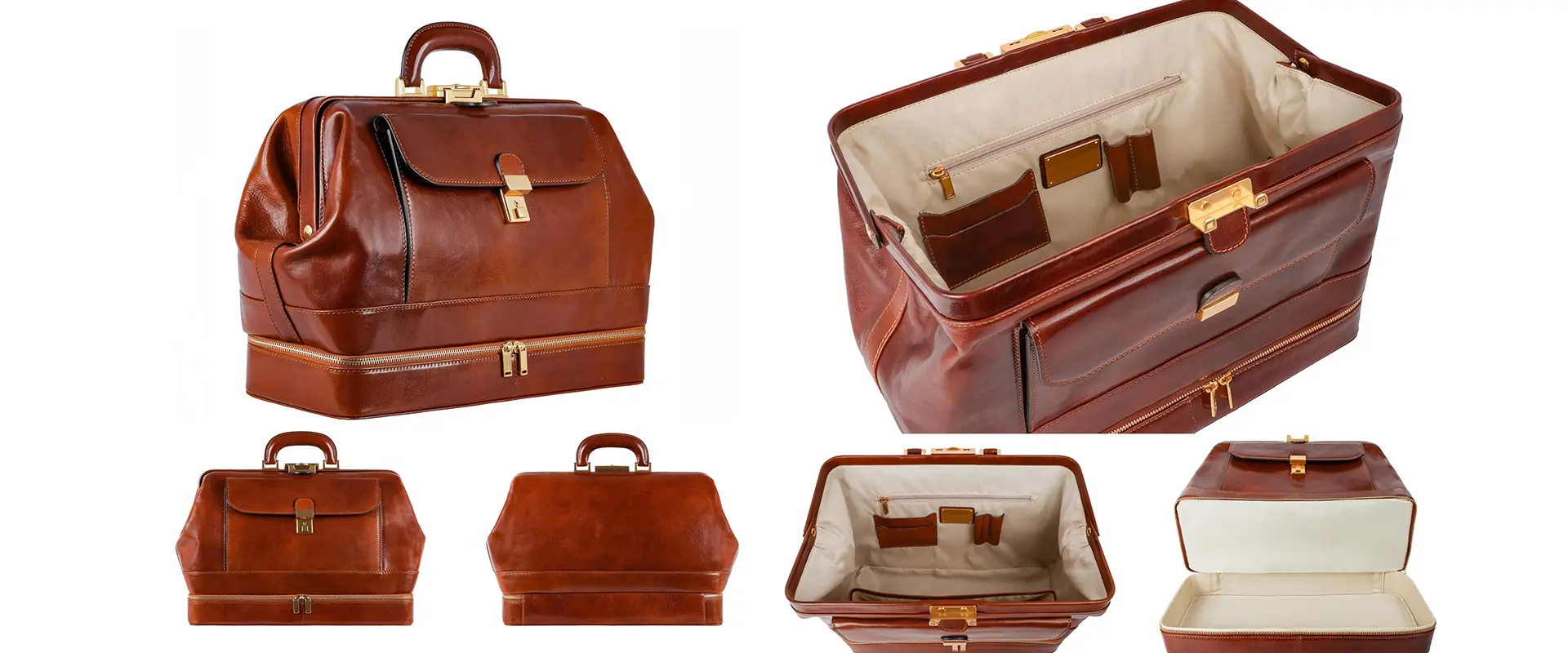 Leather Doctor Bag Detail View