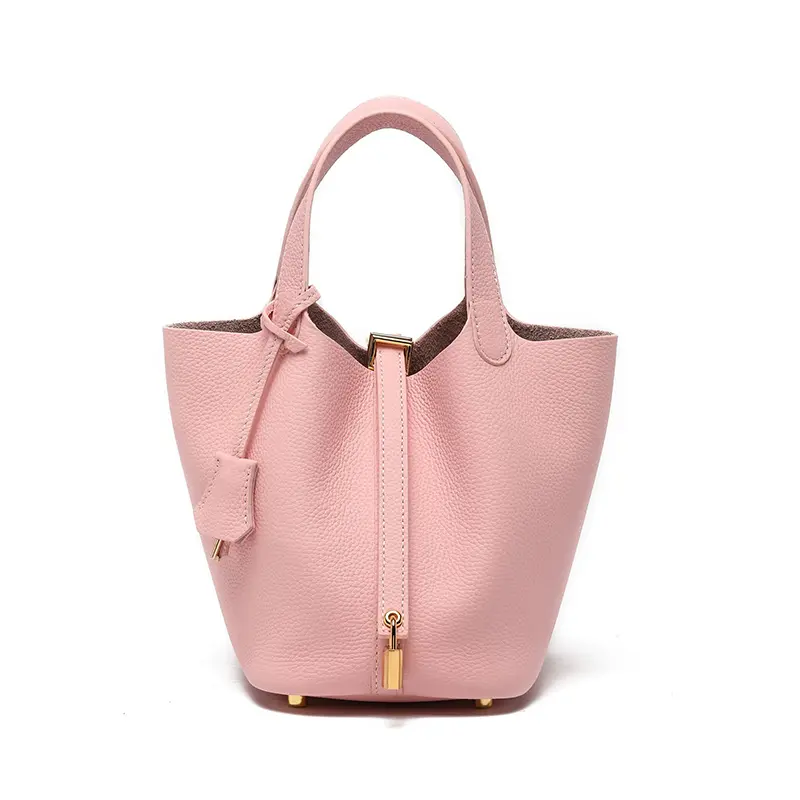 China Leather Basket Bag Bucket Bag High-end Handbag Manufacturer, Supplier