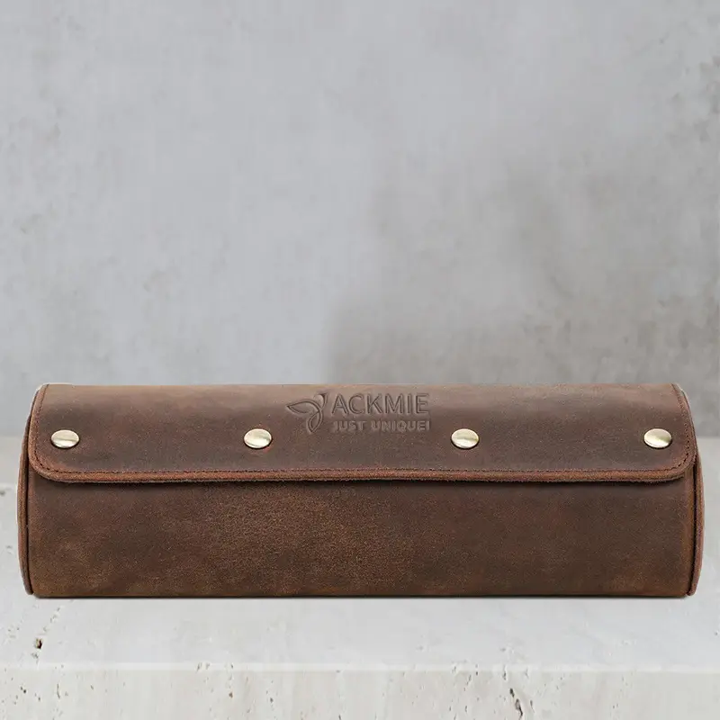 China PU Leather Men's 3 Slot Watch Case Roll Manufacturers, Factories