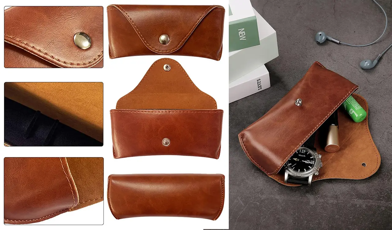 Portable and Lightweight Glasses Case display