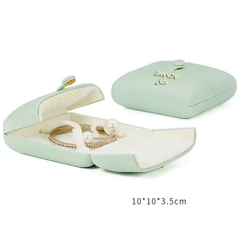 Wholesale Creative Double Mesh Leather Ring Box Jewelry Box Manufacturer, Suppliers