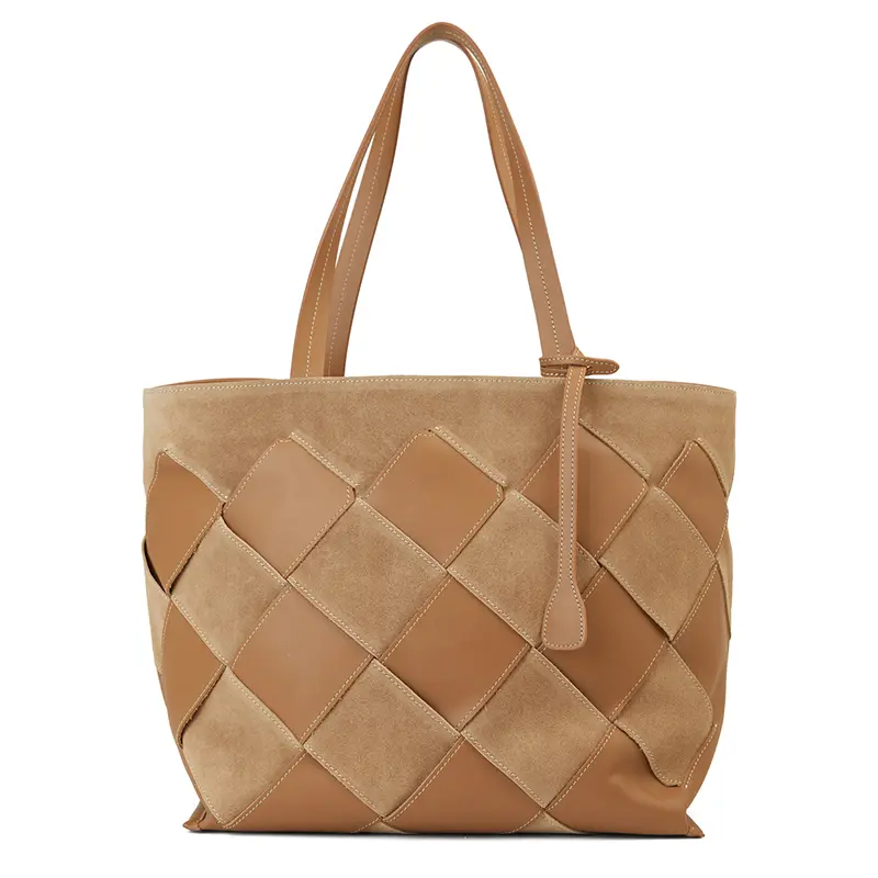 China Women's Leather Braided Shoulder Bag Handbag Tote Bag Factories, Suppliers