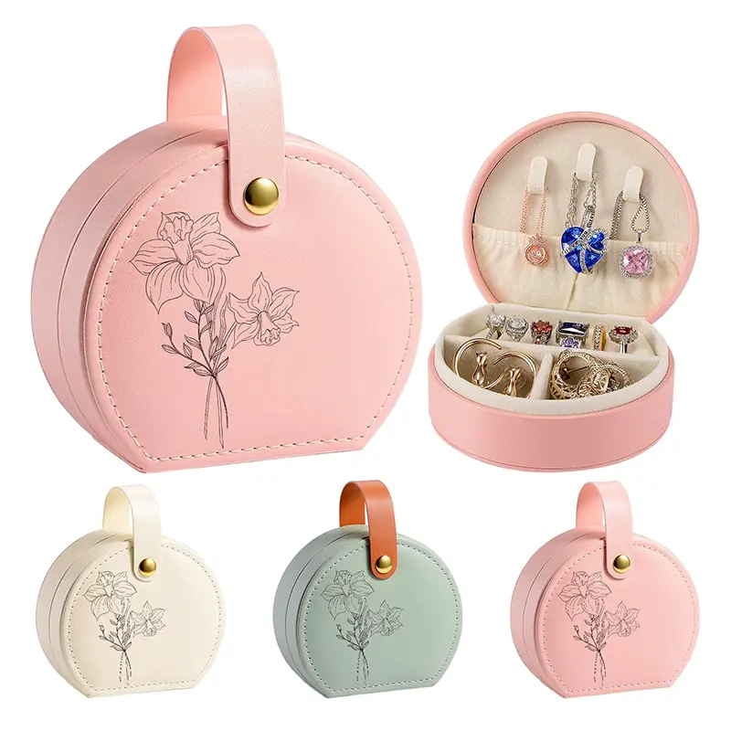 Wholesale Travel Jewelry Case Portable Small Jewelry Box Leather Ring Storage Box Manufacturer, Factories