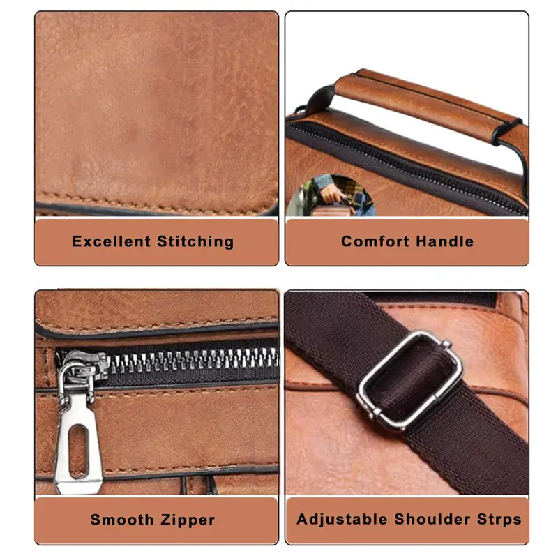 Wholesale Men's Small Messenger Bag Laptop Crossbody Shoulder Bag Manufacturer, Factories