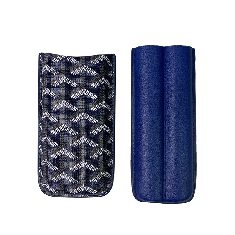 China Two Cigar Cases Cigar Leather Case Storage Bag Factories, Supplier