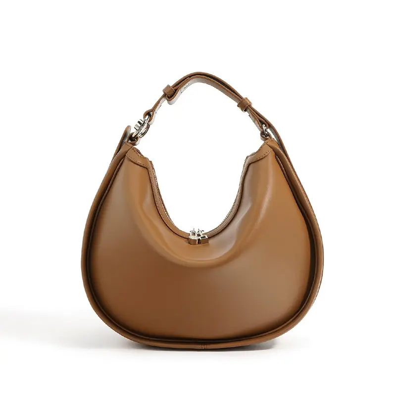 Wholesale Leather Underarm Bag Delicate Crescent Bag Women's Handbag Shoulder Bag Commuter Crossbody Bag Manufacturers, Factory