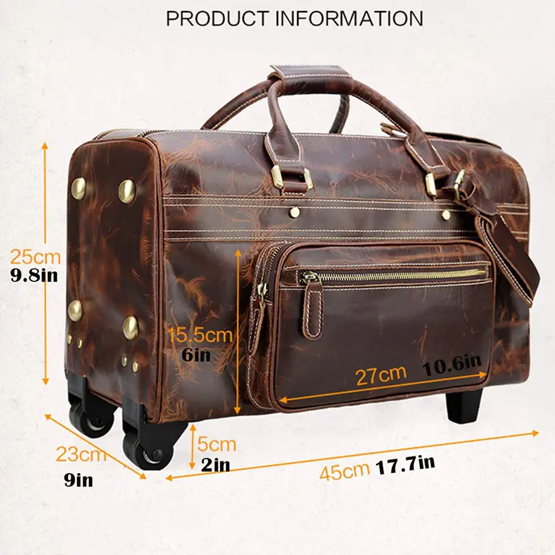 Genuine Leather Duffle Bag 1