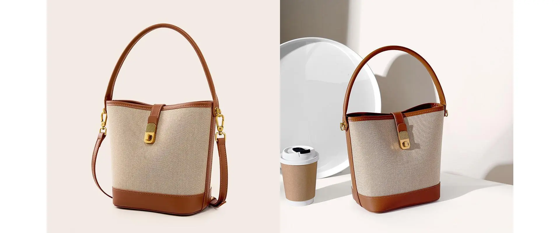 Colorblock Bucket Bag View 1