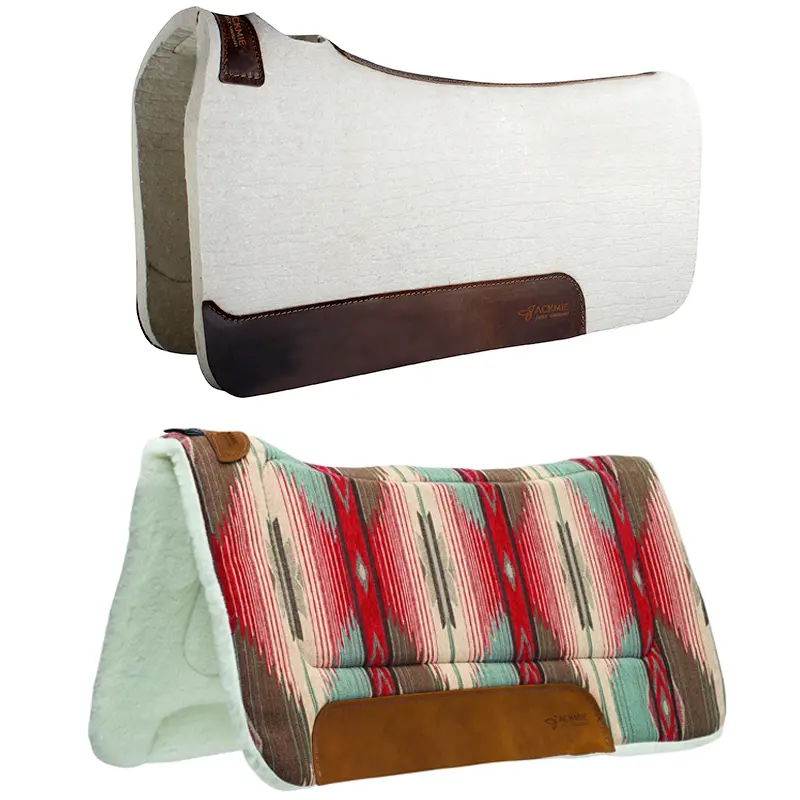 Wholesale Genuine Leather Wool Felt Saddle Pad Equestrian Equipment Factories, Suppliers