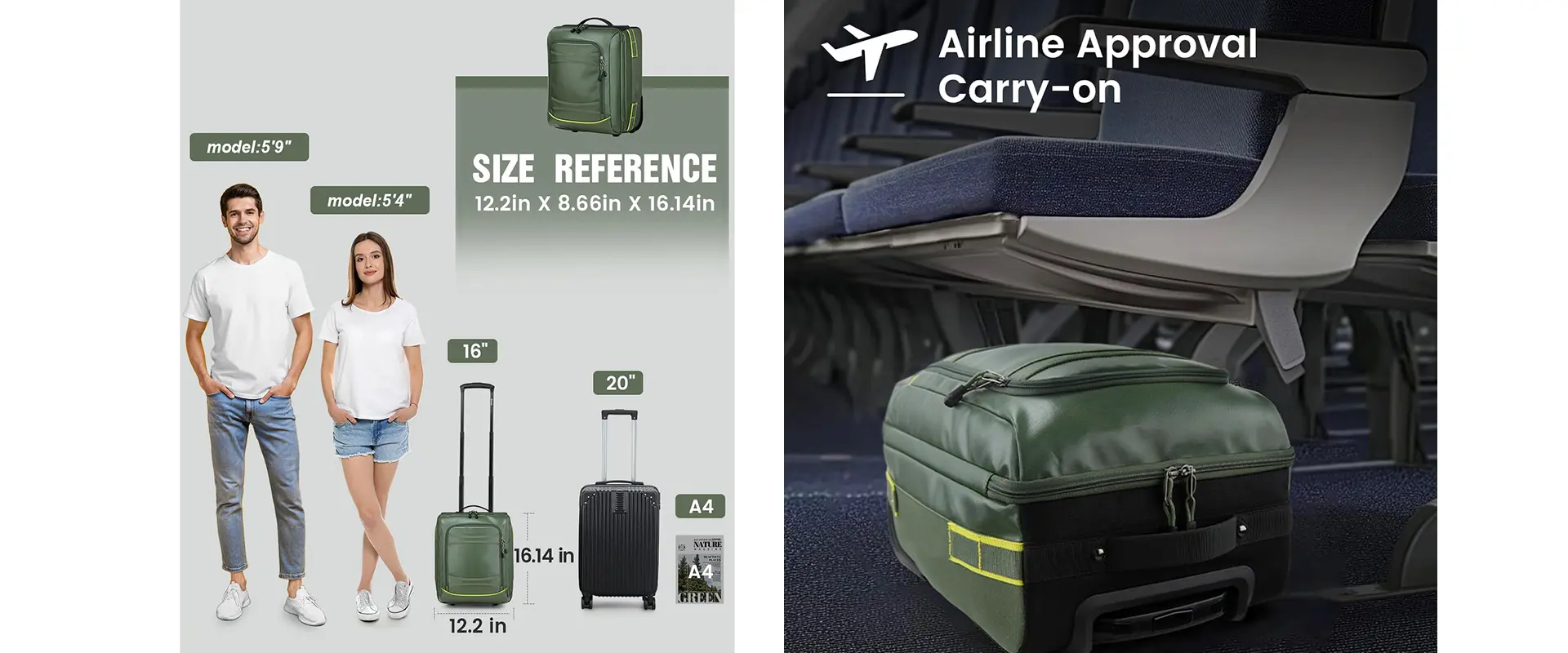 Rolling Duffel Bag Wheels and Handle