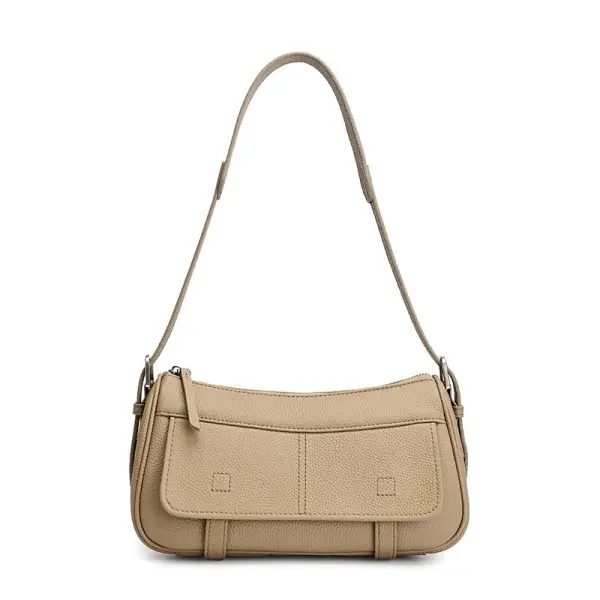 China Genuine Full Grain Leather Messenger Bag, Women Vintage Casual Commute Shoulder Bag, Versatile Real Leather Handbag Manufacturers, Factory