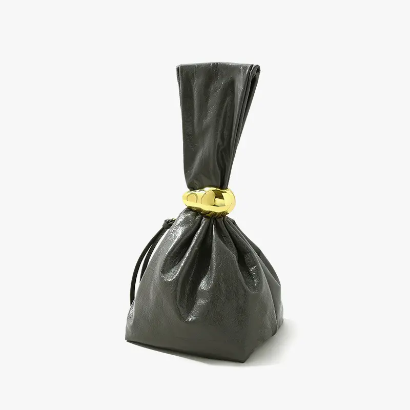 Wholesale Crystal Wax Cowhide Handbag Gift Bag Purse Manufacturers, Supplier