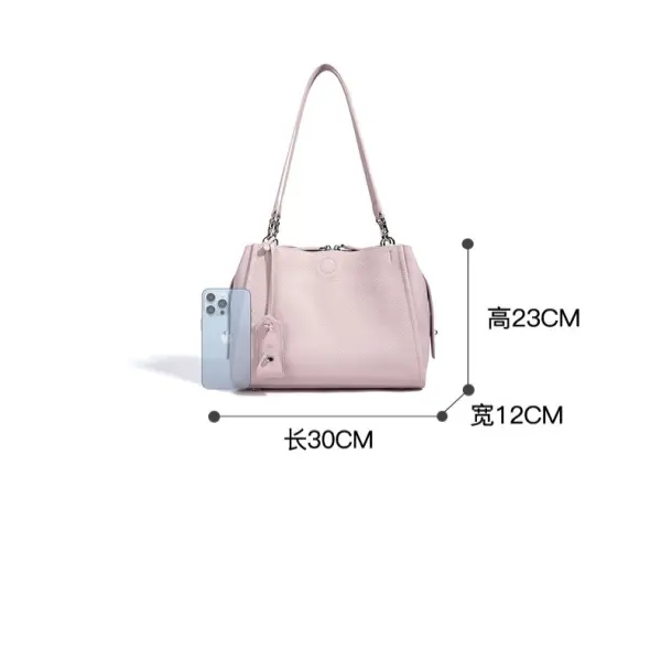 China Genuine Leather Luxury Fashion Designer Button Closure Waterproof Polyester Casual Large Capacity Shoulder Strap Women Handbag Manufacturers, Factories