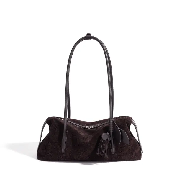 Wholesale 2026 Autumn Winter Minimalist Luxury Genuine Leather Shoulder Bag, Fashion Matte Leather Underarm Handbag, Tote Bag for Women Suppliers, Supplier