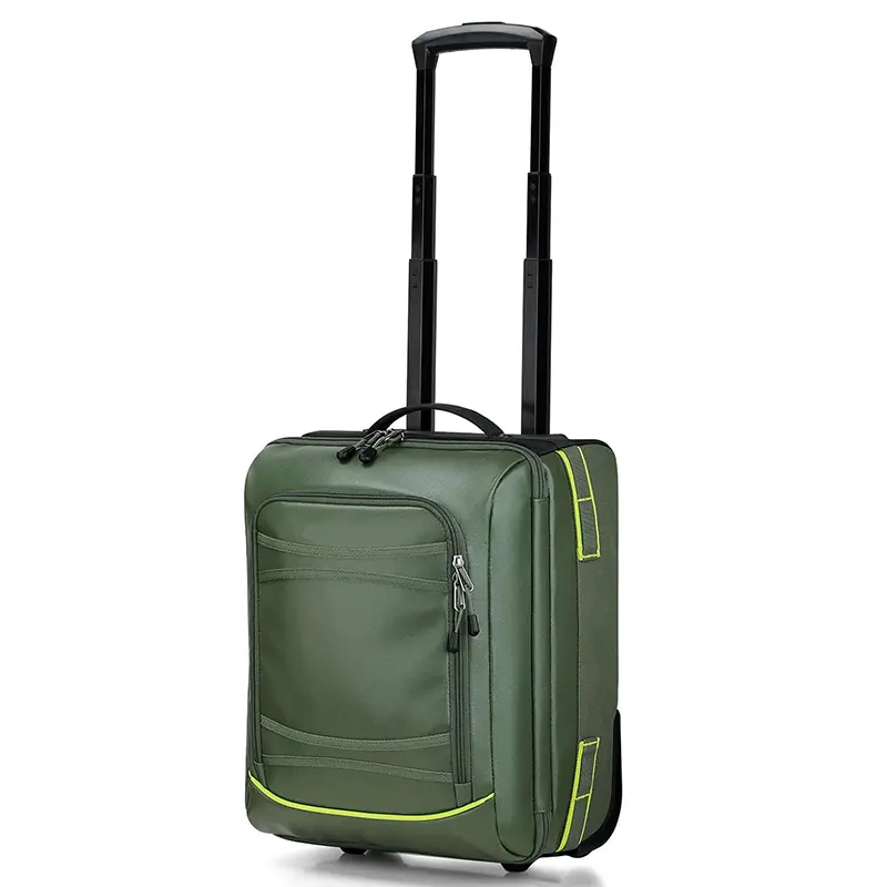 China Carry-on Luggage 16 Inch PVC Small Airline Travel Suitcase Manufacturers, Supplier