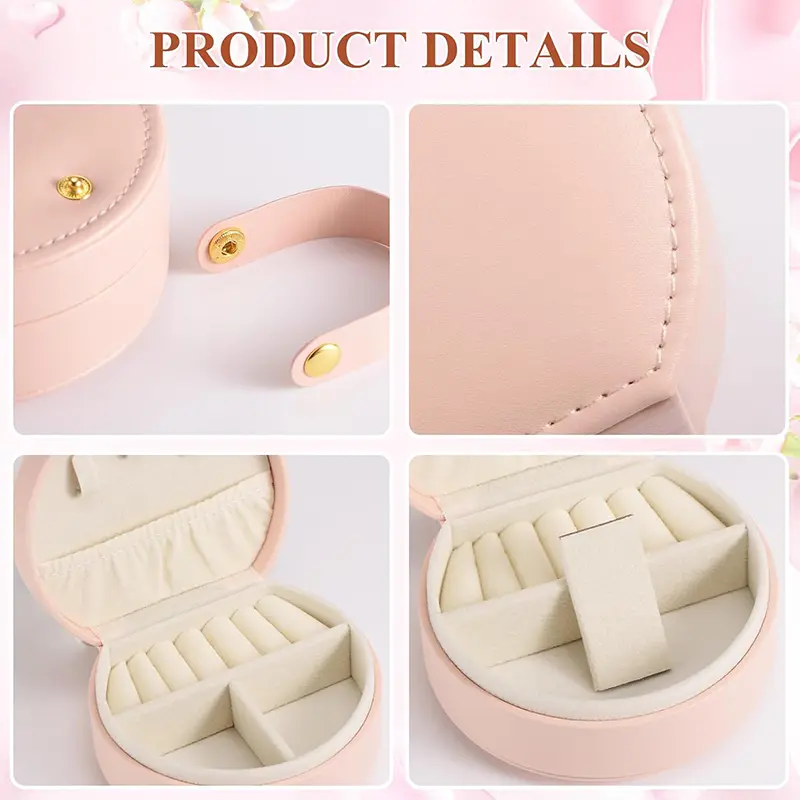Wholesale Travel Jewelry Case Portable Small Jewelry Box Leather Ring Storage Box Manufacturer, Factories