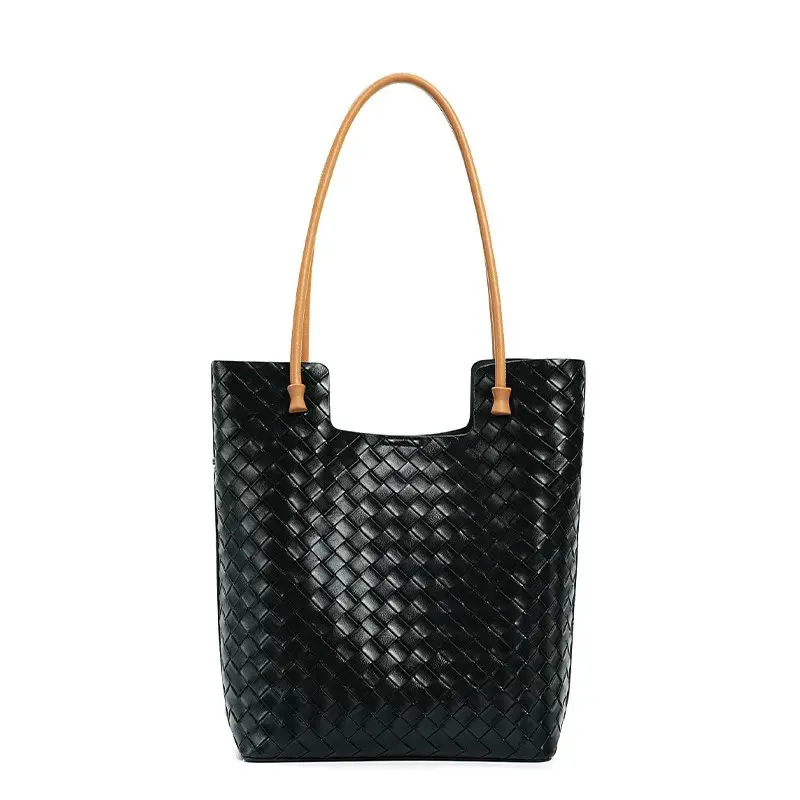 China Cowhide Women's Woven Shoulder Bag Tote Bag Factory, Factories