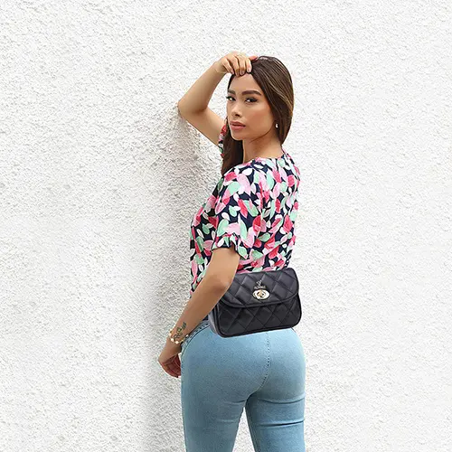 Chic Style Leather Fanny Pack