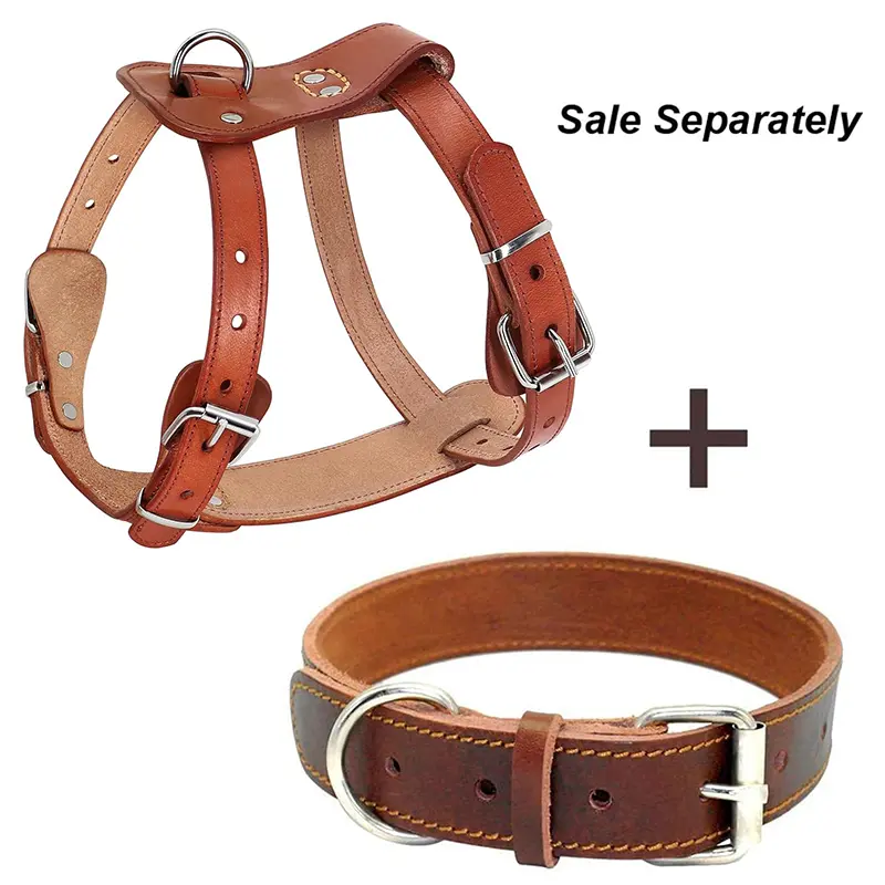China Genuine Leather Dog Harness Small Dog Harness Pet Easy Adjustable Dog Harness Factories, Suppliers